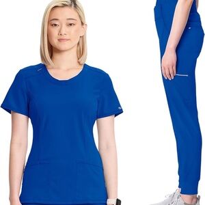 Infinity | Womens Royal Blue Jogger Style Scrub Set | XL